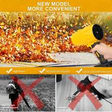 Storm Leaf Blower, Turbojet Hair Dryer, 20,000 RPM Electric Cordless Leaf Blower, 21V 2-Battery Jet Dryer, High-Pressure Air Blower, Handheld Snow Cleaner, Home & Outdoor Leaf And Dust Removal, Birthday Or Holiday Gift - Màu vàng - Xem 6