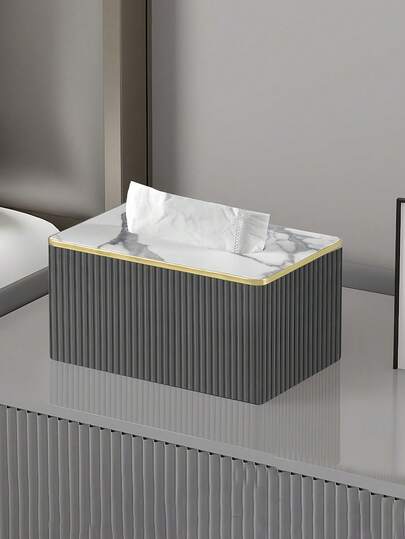 Çok İşlevli Masaüstü Mendil Kutusu PU Deri Çizgili Mendil Dağıtıcısı İskandinav Lüks Otel Tarzı Altın Kenarlı Mendil Kutusu Masaüstü Mendil Saklama Kutusu Mendil Tutucuları Masaüstü Yüz Mendili Dağıtıcısı Bir Kutu Mendil Alır Oturma Odaları Yemek Odaları ve Mutfaklarda Kompakt Masaüstü Dekorasyonu İçin Mükemmel Dekoratif Aksesuar Ev Dekorasyonu ve Organizasyonu Ev Dekoru Ev Aksesuarları Daire Temelleri