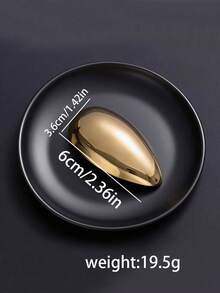 1PC Minimalist Versatile Stainless Steel Water Droplet Shaped Brooch, Perfect As A Birthday Gift For Friends Or Professional Women Who Pursue Individuality. Its Design Showcases Taste And Care. - Multicolor - View 4