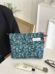 Makeup Bag, Portable Makeup Bag, Women's Coin Purse Lipstick Cosmetic Organizer Pouch, Travel Set Organizer Bag, Sanitary Pad Makeup Bag, Women's Travel Bag, Travel Toiletry Bag, Travel Essentials, Women's Gift, Christmas Gift, Creative Women's Gift - Green - View 5