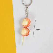 قلادة واقعية بشكل قطعة دجاج مقلي قطعة واحدة، قطع دجاج مقلي، ساق دجاج وجناح شواء سيخ واقعي