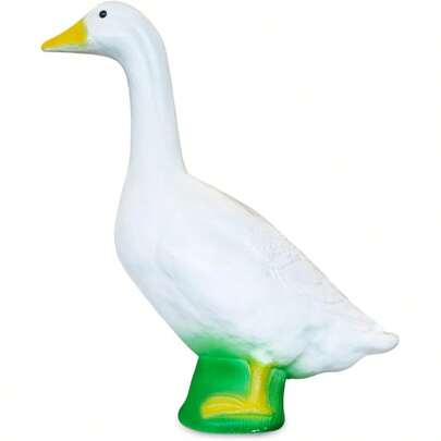 Goose Outdoor Lawn And Garden Statue 23" Tall Animal Figurine For Patio Balcony Or Front Porch Decor White
