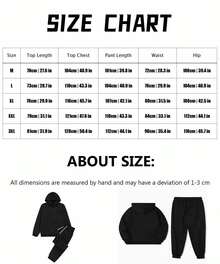 Outfits Women's Sports Tracksuits Long Sleeve Pullover Hoodies Sweatshirt Loose Coat And Sweatpants Fall Winter Suit Classic Heart Graphic Drawstring Long Sleeve Hoodies Sweatshirt And Pants Set - 黑色5 - 查看 4