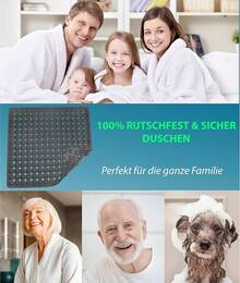 Alfombrillas antideslizantes para baño - Gris Oscuro - Ver 7