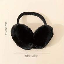 2pc Men's & Women's Warm Plush Ear Muffs - Ideal Christmas Gift, Outdoor Warm Ear Muffs, Cycling Ear Muffs, Plush Ear Covers, Anti-Freeze Ear Caps, Winter Ear Protection Essential, Foldable Ear Muffs, Cold Weather Gear, Boho Style, Soft - trắng - Xem 9