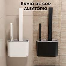 2-In-1 Silicone Toilet Brush - High Efficiency Multi-Purpose Toilet Base - Multicolor - View 2