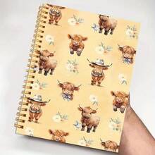 A Cute Cow-themed Spiral Notebook