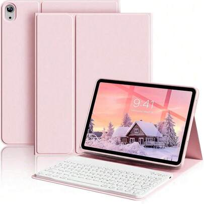 TenYide 磁吸蓝牙键盘平板电脑保护套，键盘保护套适用于荣耀平板 X8/X9/X8A/8 12英寸/9/7/X8 PRO、华为Mate平板 10.4英寸/Pro 11英寸/11.5S/11.5英寸/SE 10.4英寸/SE 11英寸/T10/11英寸/T10s、Tab P11/P11 Plus/P12/P12 Pro/小新P12 Pro、iPad 5/5Pro/6/6Pro/7/7Pro/8/8Pro/红米平板 10.61英寸/红米平板 Pro/红米平板 SE