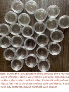 3/50pcs - Empty Diamond Powder Jewelry Storage Box, Eyeshadow Lipstick Refillable Bottle, Small Round Cosmetic Container, Travel Portable Box, Makeup Packaging Jars, Mini Round Tins With Lids, Cosmetic Boxes, Glitter Powder Packaging Bottles - White - View 10