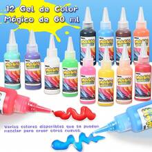 Set DIY de 32 Piezas "Elfos de Agua Mágicos" – Juguete Educativo para Niños y Niñas, Kit de Ciencia y Arte con Hidrogel de Colores, 12 Pegamentos Mágicos y 12 Moldes de Vida Marina (pez, pulpo, estrella de mar, calamar y más). Incluye molde especial de calamar y herramientas para crear figuras en 3D que flotan en el agua. Elaborado con material ABS de alta calidad, resistente y no tóxico, ideal para manualidades infantiles, aprendizaje sensorial, creatividad y actividades de Educación STEM. Perfecto como juguete popular en México, regalo de cumpleaños, regalo de Navidad, Día del Niño, fiestas, actividades familiares, escolares, guarderías y proyectos creativos. Un kit de hidrogel y slime educativo que encanta a niños y adultos, y que impulsa el desarrollo temprano, la coordinación mano-ojo y el juego interactivo entre padres e hijos. ¡Diversión garantizada para horas de creatividad, experimentos y arte acuático! - Celeste - Ver 3