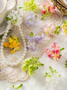 20/2500pcs Artificial Thousand Miles Fragrant Flower Heads, Artificial Plants, Home, Restaurant, Living Room, Outdoor Garden Decor, Flower Arrangement Art, Photography Props, Spring, Vase, Flower Wall, Wreath, Bridal Bouquet, Wedding Decor, DIY Wreath Materials, Birthday Party Decor, Home Decor Accessories, Valentine's Day, New Year Gift, Lohri Decor, Valentine's Day Gift - Color Mixing - View 4