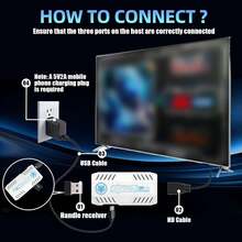 YIYI X10 Pro 2025 New Retro Game Console Game Stick, Built In 50000+ Retro Games 51 Emulator Console,4K HD Output Plug And Play Retro Gaming Stick,Cortex-A55,Plug & Play Video Games For TV 128G 1pc (Blue/White) - Nhiều màu - Xem 7