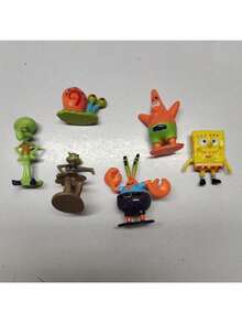 1pc SpongeBob Squarepants Cartoon Car Decor Ornament, Creative Cute Figurine For Car Dashboard And Interior Decoration - Multicolor - View 6