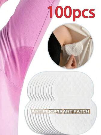 100PCS Disposable Breathable Sweat-Absorbent Pads, Underarm Sweat-Absorbent Patch Magic Device, Universal Armpit Patch For All Seasons, Washable Sweat Absorbing Guards, Dress Sweat Perspiration Pads Shield, Absorbent Deodorant Pad, Antiperspirant And Sweat-Proof Patch, Sweat-Proof, Traceless Invisible Breathable Sweat-Absorbing Patch, Portable, Travel Accessories, Daily Necessities, Travel Essentials Boy Valentine Heart Valentine