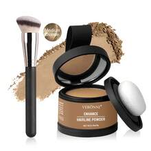 VERONNI 发际线阴影粉套装（含刷子），防晕染发际线及发根遮瑕膏，即刻遮盖发际线及发根，防水发际线粉填充剂，打造自然妆效 - 彩色 - 查看 14