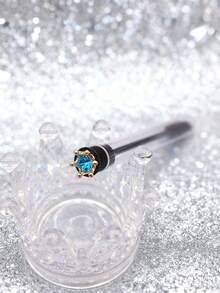 1/3/5/7支装心形钻石珍珠彩色试管睫毛眉刷，便携式旅行化妆刷 - 彩色 - 查看 6