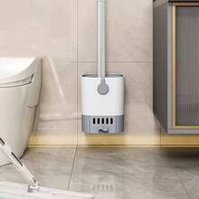 Deep-Cleaning Toilet Brush With Stainless Steel Handle - Flexible Head For Hard-To-Reach Areas Under The Rim, Durable PP Bristles That Won't Shed Or Scratch, Rust-Resistant For Bathroom Use,Toilet Bowl Cleaner Brush, Hard-To-Reach Cleaning, Angle Cleaning Brush, Deep Cleaning Brush, Bendable Brush,Stainless Steel Handle, PP Bristles, Durable Construction, Rust-Proof, Anti-Shedding Bristles - 白色 - 查看 2