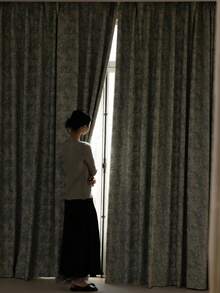 1 件装高档提花遮光窗帘，适用于豪华客厅、卧室、别墅阳台，高品质遮光窗帘，长 84 英寸 - 藍色 - 查看 10