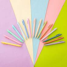 20/30pcs/Set Random Color Ballpoint Pens With Black Refills, Colorful Barrels, Quick-Drying Ink, Student Stationery, Office Supplies - Multicolor - View 3