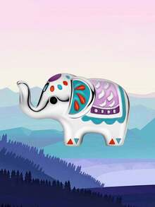 1 件 925 纯银可爱卡通动物系列大象串珠手链项链串珠 DIY 珠宝制作精美珠宝礼物送给朋友