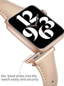 Huastonband 女款相容錶帶與保護殼 38mm 40mm 41mm 42mm 44mm 45mm 46mm 49mm 智慧手錶配件 超薄柔軟舒適腕帶 Ultra 3/2/1/SE/S11/S10/S9/S8/S7/S6/S4/Series 防刮防摔手錶保護殼，女款配件 夏季海灘活動 派對聚會 畢業季 返校禮物 - 香檳色 - 查看 10