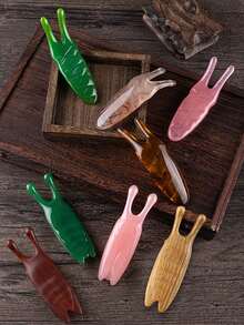 3pcs /Set Of Facial Massage Tools, Imitation Lamb Horn Scraping Board, Pull Rod, Facial Specific Resin Meridian Massage Stick, Facial Scraping Board, Universal Scraping, Facial Scraping Board, Stretching Rod, Facial, Neck, And Eye Beauty Salon Full Body Scraping Tablets, Nose Scraper, Nose Beauty, Acupoint Pointing, Facial Massage, Lifting Nose Bridge, Pulling Meridians And Acupoints, Facial Stretching Rod, Scraping Board - Multicolor - View 11