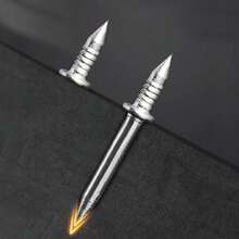 100颗无缝双头踢脚线钉，免打孔固定套装，带铁丝锥双面密封尖头紧固件