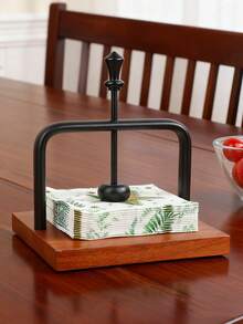 1pc Creative Napkin Holder - Ideal For Dining Tables And Coffee Tables, Kitchen Decor, Perfect For Restaurants, Hotels, Cafes, Napkin Dispenser, Restaurant And Kitchen Decor, Furniture Decoration - Multicolor - View 8
