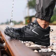 10KV Insulated Waterproof Safety Boots By Lanoudun, Thick Anti-Puncture Midsole, Suitable For All Seasons, High-Top Comfortable & Durable, Black - Black - View 5