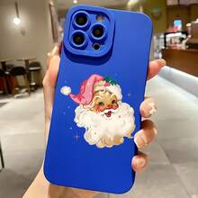 2026 nueva funda de teléfono mate, funda de teléfono diseño de Papá Noel para  17 14 Pro Max  17 13  17 12  Galaxy S23 S22 S21 funda protectora para teléfono regalo de pareja para novio novia regalo de vacaciones - Azul Klein - Ver 7
