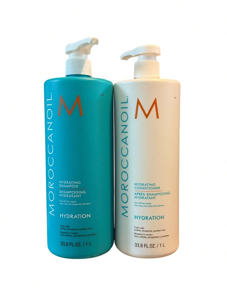 Moroccanoil Hydrating Shampoo & Conditioner 33.8 OZ (Duo Set) - White - View 1