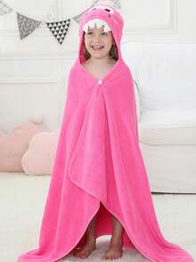 MICHLEY Cartoon Hooded Baby Bath Towel, Unisex, Soft & Comfortable, Can Be Used As Swim Robe Or Large Face Towel, Size: 49.2 Inches X 31.5 Inches, Suitable For 0-7 Years Old Babies - Multicolor - View 6