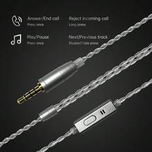 Tai nghe nhét tai có thể điều chỉnh CCA ND DD3, Tai nghe IEM động từ tính kép khoang kép với âm thanh trong trẻo và âm trầm sâu, Tai nghe chơi game có dây với cáp 2 chân có thể tháo rời, đi kèm hộp đựng (Đen/Xanh dương) - Đen + Túi đựng - Xem 10