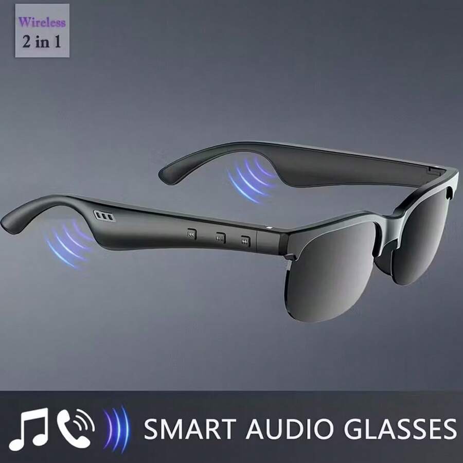 Smart Glasses Supporting Hands-Free Calls And Music Playback-Featuring A Lightweight Design, Volume Controls, A Built-In Microphone, And USB Charging. Suitable For A Wide Range Of Occasions, They Make An Excellent Gift.