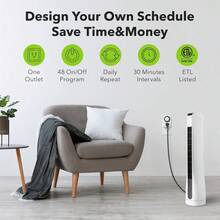 BND-60/U47 Indoor Mini 24-Hour Mechanical Outlet Timer 3-Prong 2-Pack