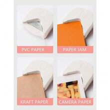 1pc Paper Corner Rounder - R4 4mm Corner Cutter Punch Tool,Corner Rounder R4 Corner Punch, Portable Paper Trimmer Cutter For Laminated Cards, Cardstock, Scrapbooking,Photo Card Making, Paper Cutting DIY Crafts Puncher For Office, School Christmas For Holiday Gift Giving - White - View 2