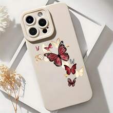 2026 nueva funda de teléfono mate, funda de teléfono con estampado de mariposa para  17 14 Pro Max  17 13  17 12  17 11  Galaxy S23 S22 S21 S20 funda de protección para teléfono, funda de pareja, regalo para novio o novia, regalo de vacaciones - Negro - Ver 6