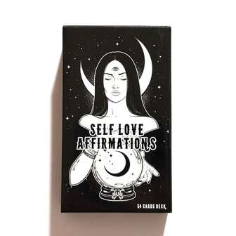 Un conjunto de 54 cartas de afirmaciones de autoamor, juego de mesa de papel premium para adivinación e introspección, cartas de orientación espiritual para conexión e inspiración
