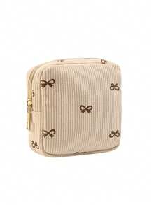 Multi-Color Sanitary Pad Storage Bag, Pink Sanitary Napkin Storage Bag, Large Capacity Minimalist Portable Storage Bag For Storing Tampons, Pads And Sanitary Napkins, Essential For Girls, Cosmetic Bag, Travel & Study Supplies, Travel Makeup Bag, Holiday Makeup Bag - Multicolor - View 18