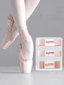1pc Ballet Pointe Shoe Accessory Elastic Invisible Satin Canvas Shoe Lace Ballet Shoe Bandage Ballet Dancer Dance Training Performance Accessory - Multicolor - View 2