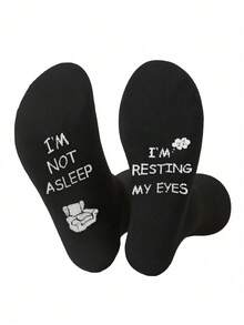 1 Pair Funny Socks Novelty Fun Gifts For Men Dad, Gifts From Daughter Grandpa, Christmas Birthday Gifts For Dad Grandpa Husband Boyfriend Best Dad Grandad Papa Ever Gifts For Funny Fathers Day Gifts From Daughter Wife Son Girlfriend - Black - View 4