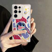Miniso Disney Lilo & Stitch Phone Case, "Tongue In The Nose For Me!" Slogan With Playful Stitch Designfor Samsung Galaxy S25 Ultra/S25 Plus/S25/S25 Edge/Galaxy S24 Ultra/S24/S24 FE/S24 Plus/S23 FE/S23 Ultra/S23 Plus/S23/S22Ultra/S22/S22 Plus/S21 Ultra/S21 Plus/S21/A10/A10s/A12/A13/A14/A15/A16/A20/A20s/A22/A23/A25/A33/A34/A35/A52/A53/A54/A72/A73/Galaxy Note20Ultra/Galaxy Note20/Galaxy Note10/Galaxy Note10 Pro/Galaxy Note10 Plus,Galaxy S25 Ultra Case Plus Stocking Stuffers,The Girlfriend,The Chosen,Early Fall Fashion. - 透明的 - 查看 2