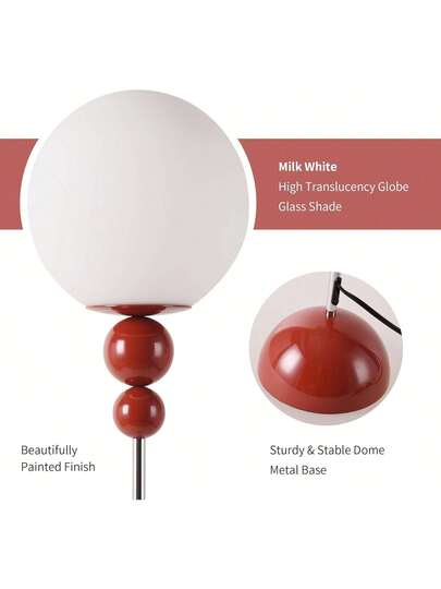 Alpinaluz "LOKE" E27 Vloer Lamp Multi Ball Opaque Wit Sphere view 2
