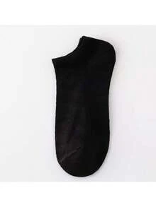 1/9/10/12/15/30 双装男女通用运动袜，白色/黑色/灰色短袜，隐形袜，纯色简约风格，适合日常休闲穿着 - 彩色 - 查看 3