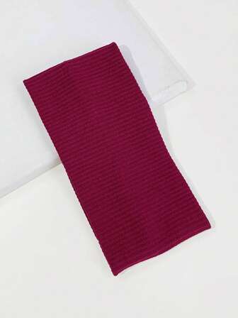 1pc Simple Knitted Headband, College Style Street Fashion Sports Headband, Available In Red Colors, Unisex Accessories For All Seasons Hair Band Turban Headband Sweatband, School Stuff, College, Headbands Fall Winter Hair Accessories For Women For Vacation Outfits Woman Elegant Scarf Women Bandanas Soft Headwrap Fashion Hair Bands