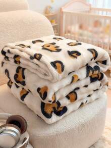 1件婴儿卡通保暖毯，柔软亲肤，适合婴幼儿，秋冬季适用