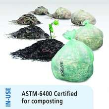 Stout by Envision E2430E85 EcoSafe-6400 Bolsas compostables, Verde,(13 Gallon 24" x 30") - Multicolor - Ver 8