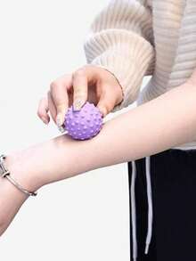 1个健身瑜伽按摩球，肌肉放松足部按摩球，可放松颈肩肌肉 - 彩色 - 查看 8