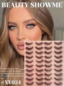 Beauty Showme 20 cặp lông mi giả 5D giả lông chồn, đuôi mắt cánh, chất liệu lụa, lông mi nhân tạo tự nhiên quyến rũ, lông mi búp bê, lông mi giả lông chồn, 20 cặp đuôi mắt cánh, phong cách mắt mèo Beyelian cổ điển, Amzgirl dùng cho trang điểm mắt to kiểu Á, lông mi giả cảm giác lông chồn bồng bềnh, kiểu dáng thanh mảnh - Forever Feather - Xem 11