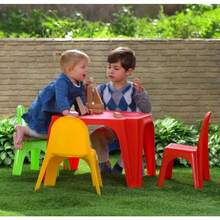 Starplast Colourful Childrens Plastic Table And 4 Chairs Set - Table & Chair Set - View 6